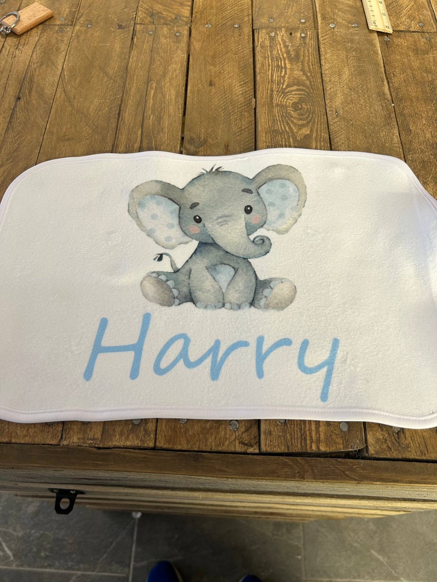 Personalised baby boy blanket