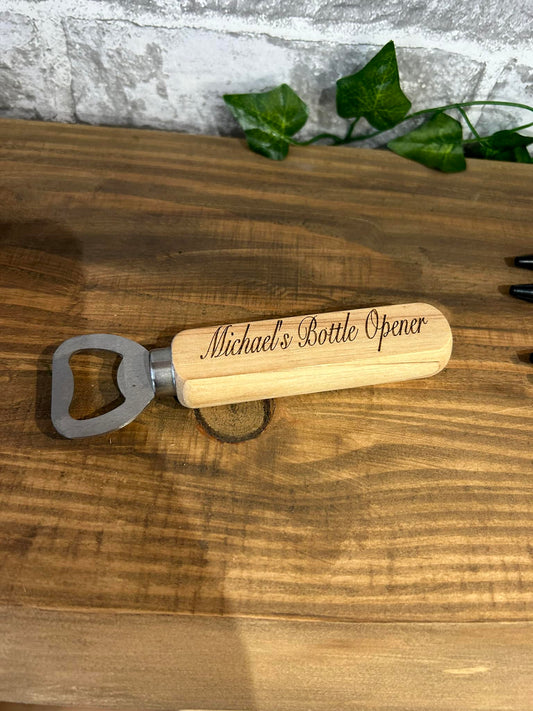 Personalised Wooden Bottle Opener