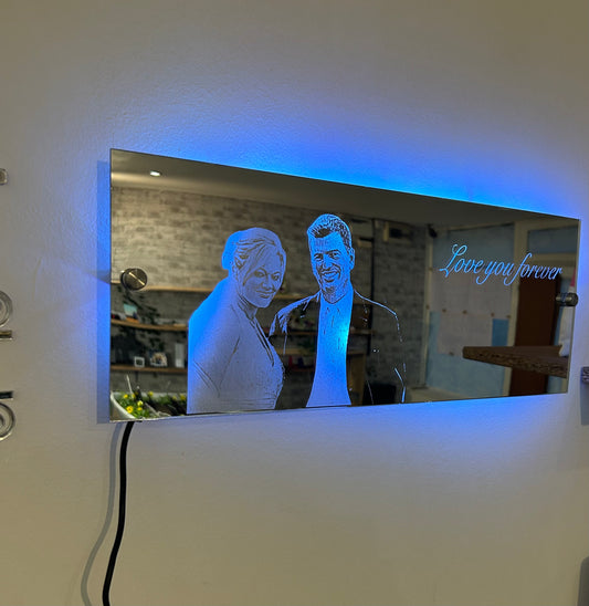 Personalised Mirror Light