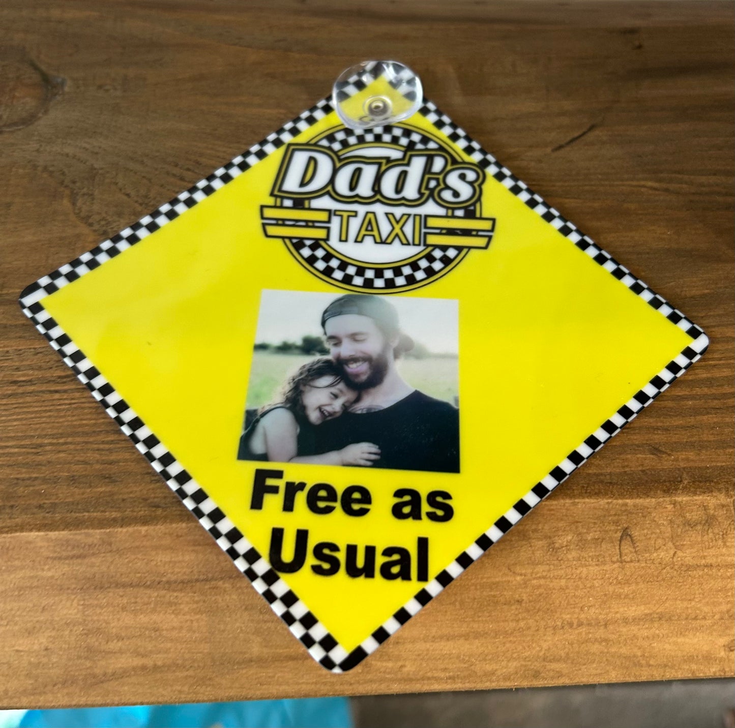 Personalised Car Sign Dads Taxi